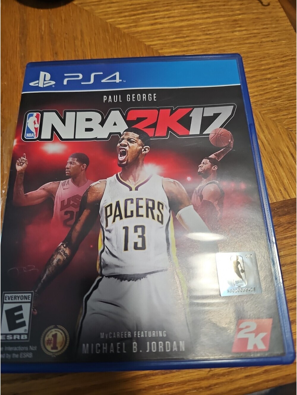 NBA 2K17 Sony Play Station 4 CIB w/Manual + Card Insert-Paul George Cover-Tested